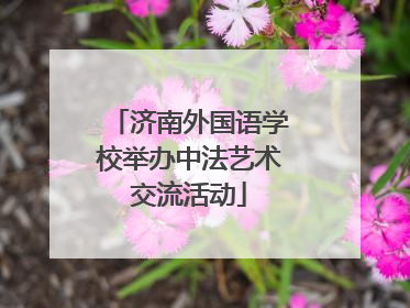 济南外国语学校举办中法艺术交流活动