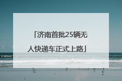 济南首批25辆无人快递车正式上路