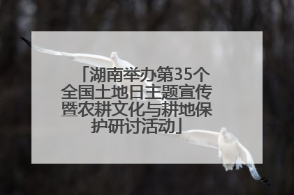 湖南举办第35个全国土地日主题宣传暨农耕文化与耕地保护研讨活动