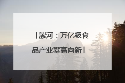 漯河：万亿级食品产业攀高向新