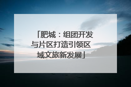 肥城：组团开发与片区打造引领区域文旅新发展