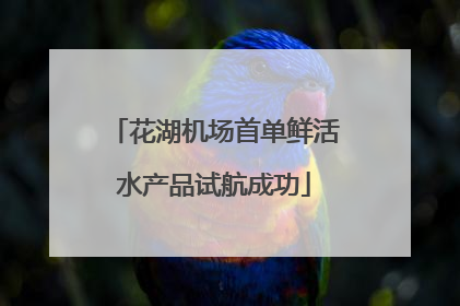 花湖机场首单鲜活水产品试航成功