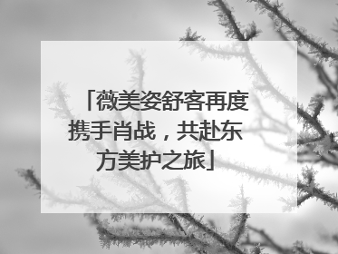 薇美姿舒客再度携手肖战，共赴东方美护之旅