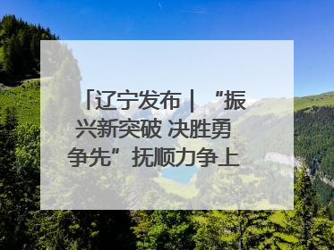 辽宁发布｜“振兴新突破 决胜勇争先”抚顺力争上半年地区生产总值增长7%左右