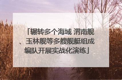 辗转多个海域 渭南舰、玉林舰等多艘舰艇组成编队开展实战化演练