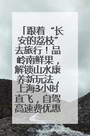 跟着“长安的荔枝”去旅行！品岭南鲜果，解锁山水康养新玩法，上海3小时直飞，自驾高速费优惠