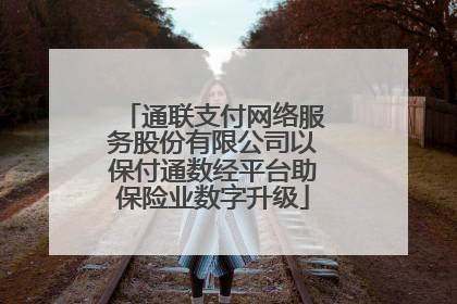 通联支付网络服务股份有限公司以保付通数经平台助保险业数字升级