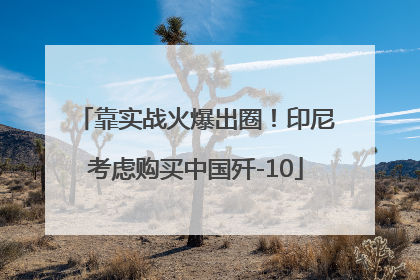 靠实战火爆出圈！印尼考虑购买中国歼-10