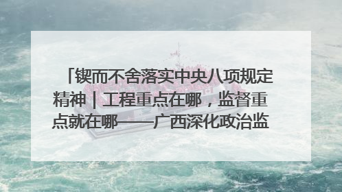 锲而不舍落实中央八项规定精神｜工程重点在哪，监督重点就在哪——广西深化政治监督护航平陆运河建设