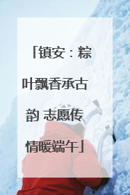 镇安：粽叶飘香承古韵 志愿传情暖端午