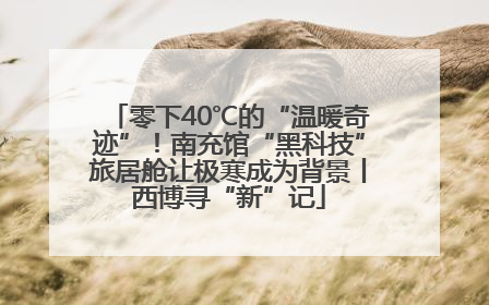 零下40℃的“温暖奇迹”！南充馆“黑科技”旅居舱让极寒成为背景丨西博寻“新”记