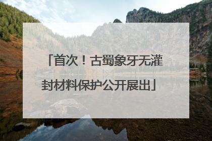 首次！古蜀象牙无灌封材料保护公开展出