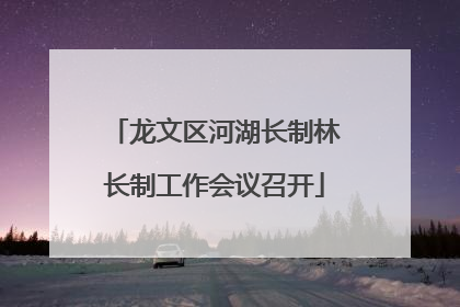 龙文区河湖长制林长制工作会议召开