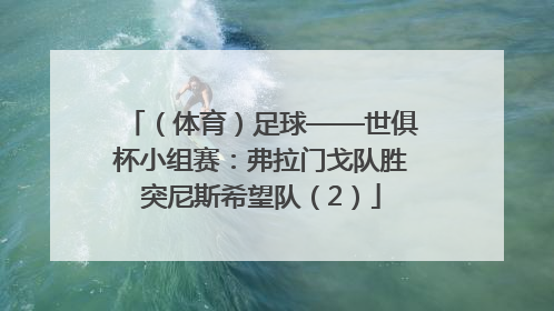 （体育）足球——世俱杯小组赛：弗拉门戈队胜突尼斯希望队（2）