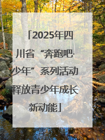 2025年四川省“奔跑吧·少年”系列活动释放青少年成长新动能