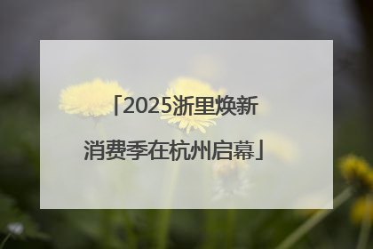 2025浙里焕新消费季在杭州启幕