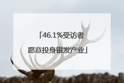 46.1%受访者愿意投身银发产业
