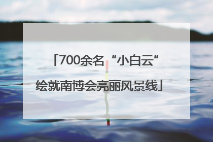 700余名“小白云”绘就南博会亮丽风景线
